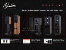 Tablet Screenshot of gallus-audio.com